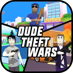 تحميل لعبة Dude Theft Wars مهكرة 2026 للأندرويد APK مجاناً