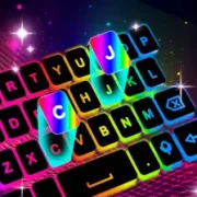 تحميل تطبيق Neon LED Keyboard مهكر 2026 للأندرويد APK مجاناً